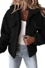Henriette | Teddy Jacket, Fold-Over Collar