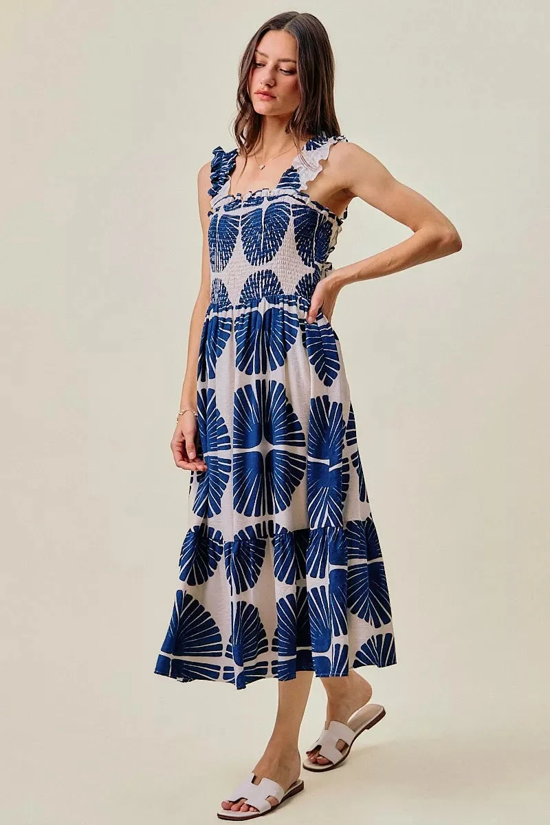 Madeline | Tiered Abstract Print Dress
