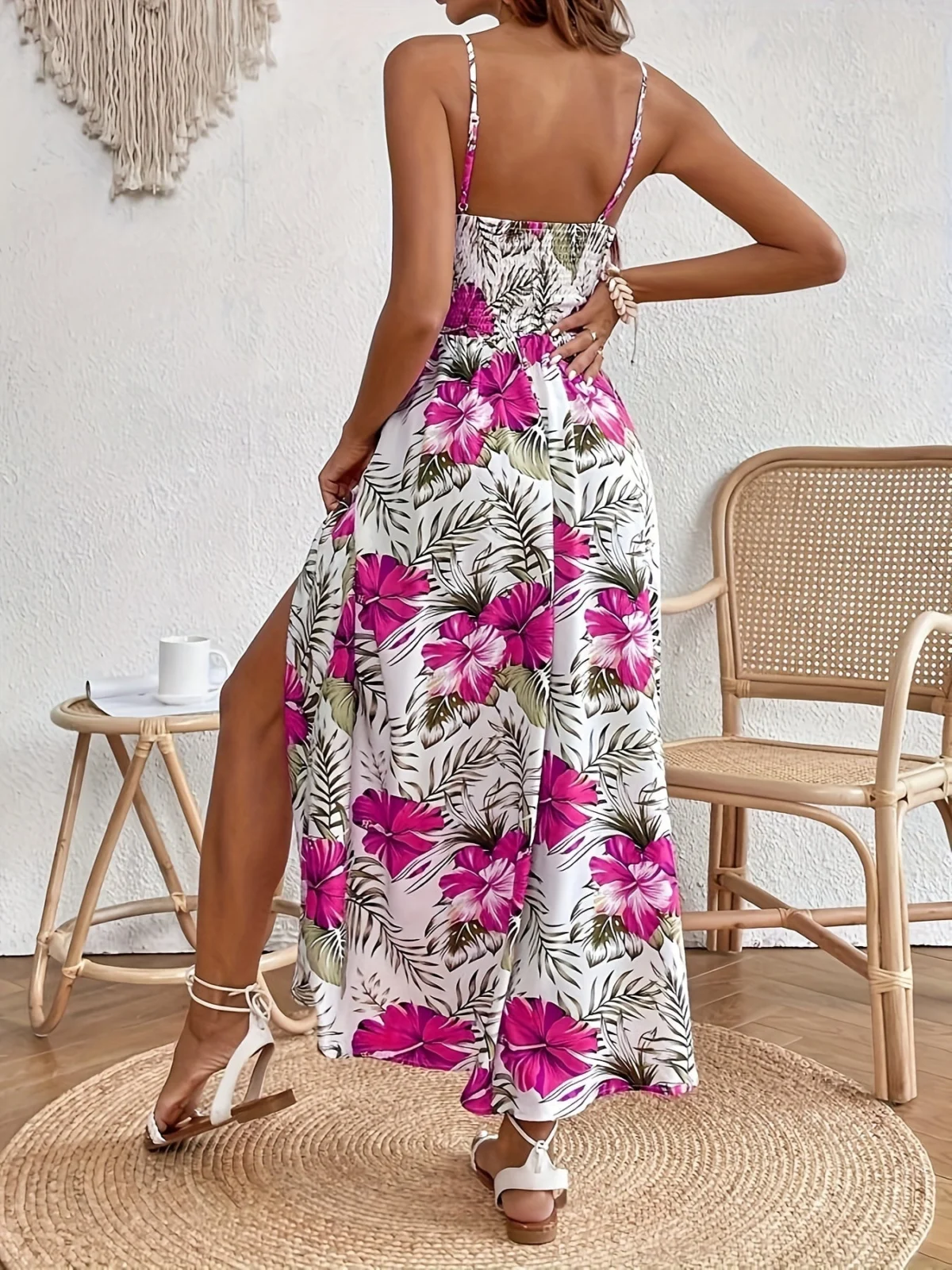 Angélina | Adjustable Strap Maxi Dress
