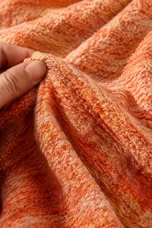 Multicolor Wafeltrui voor Dames, Herfst, Top met Lange Mouwen fabric texture close-up