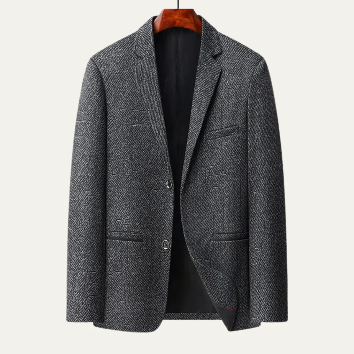 Gaston | Woven Check Wool Blazer