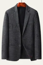 Gaston | Woven Check Wool Blazer
