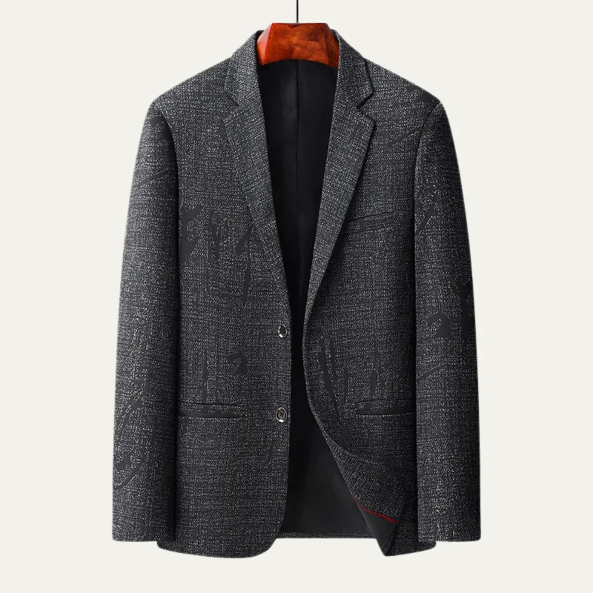 Gaston | Woven Check Wool Blazer
