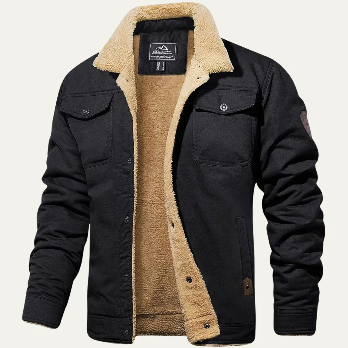 Ulric | Fleece Lined Button Front Jacket