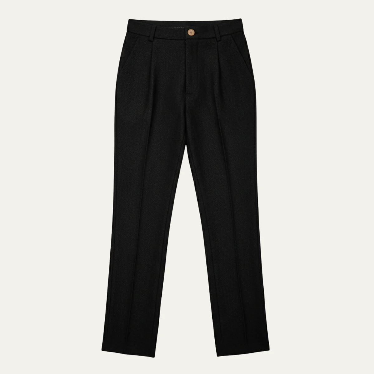 Fabienne | Herringbone Wool Trousers