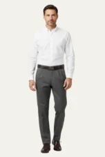 Radegonde | Double Pleat Straight Trousers