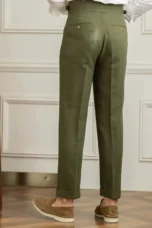 Marie-Paule | Tailored Pleated Linen Trousers