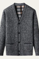 Alfred | Fleece Lined V Neck Cardigan