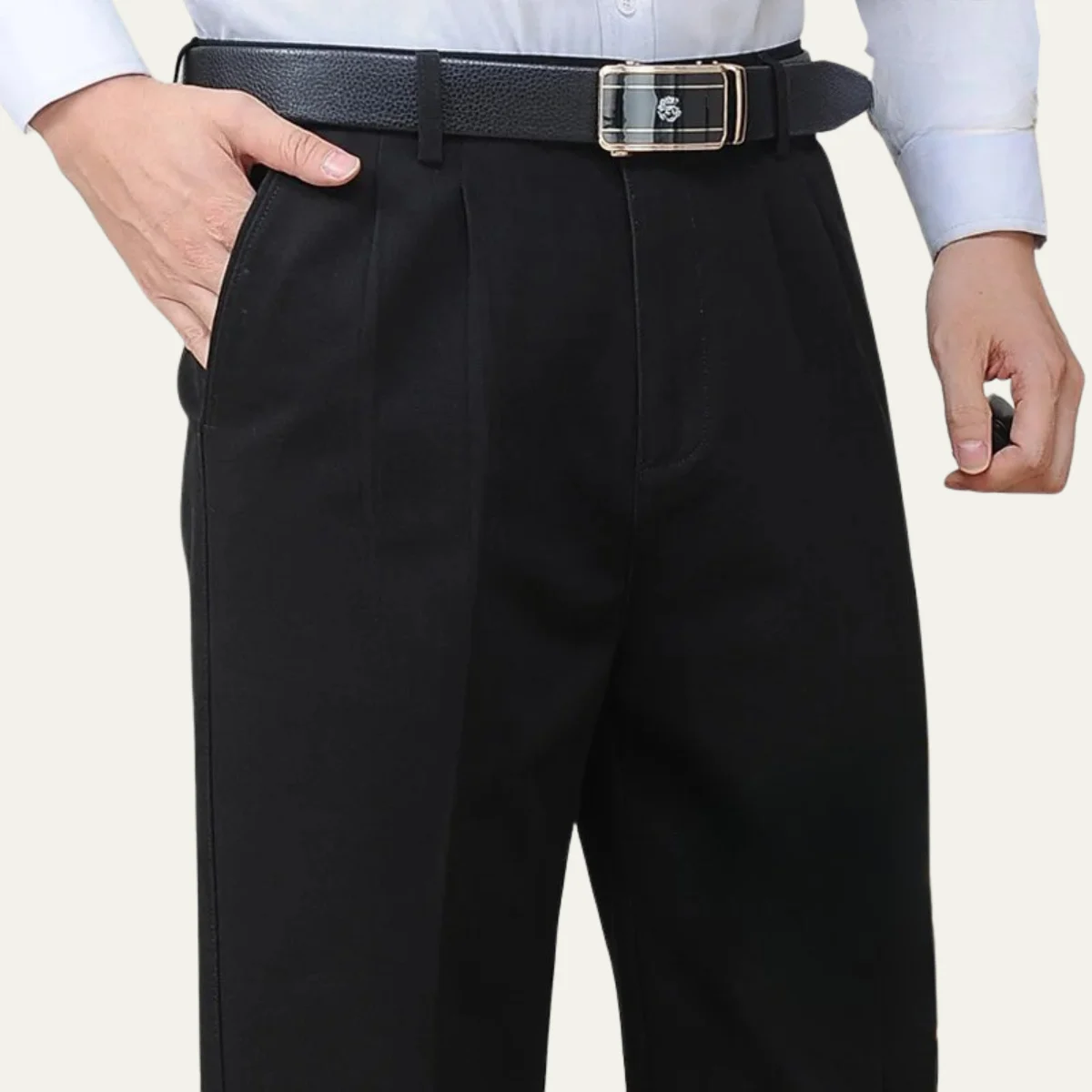 Geraldine | Cotton Double Pleat Trousers