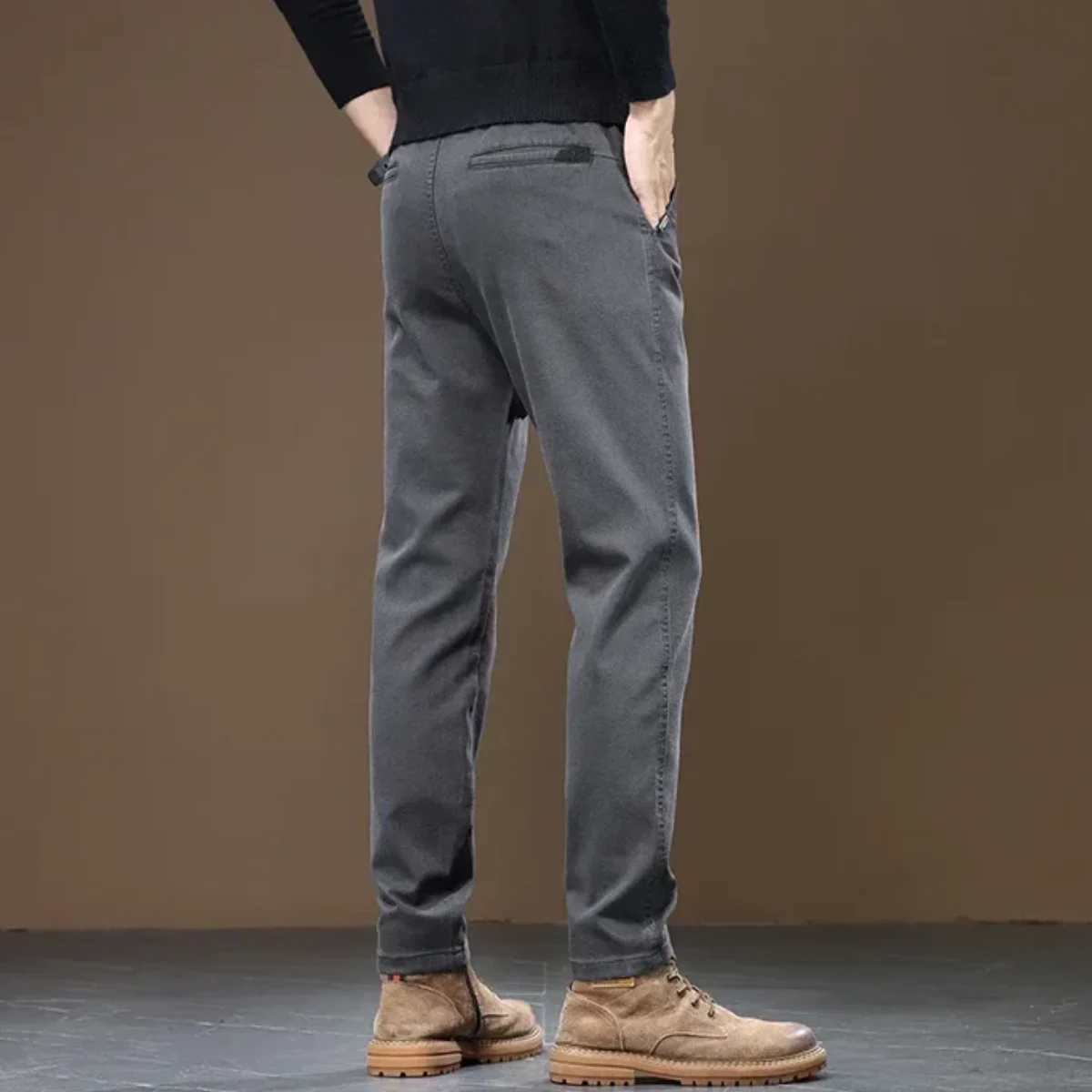 Lucie | Plain Tailored Straight Trousers