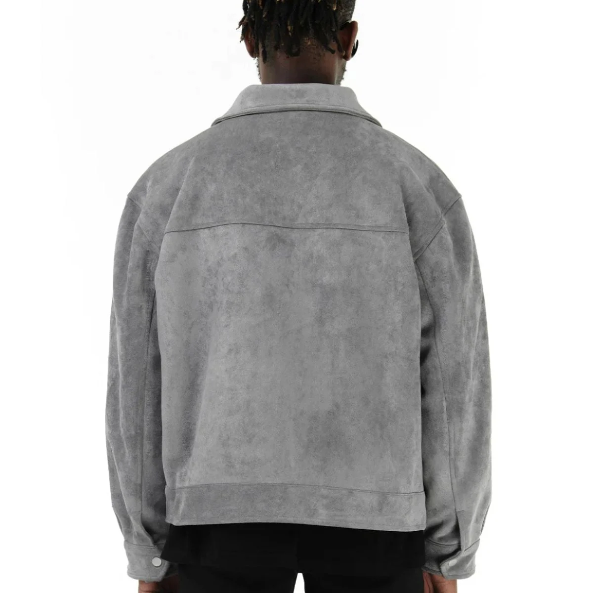 Rosario | Faux Suede Flap Pocket Jacket