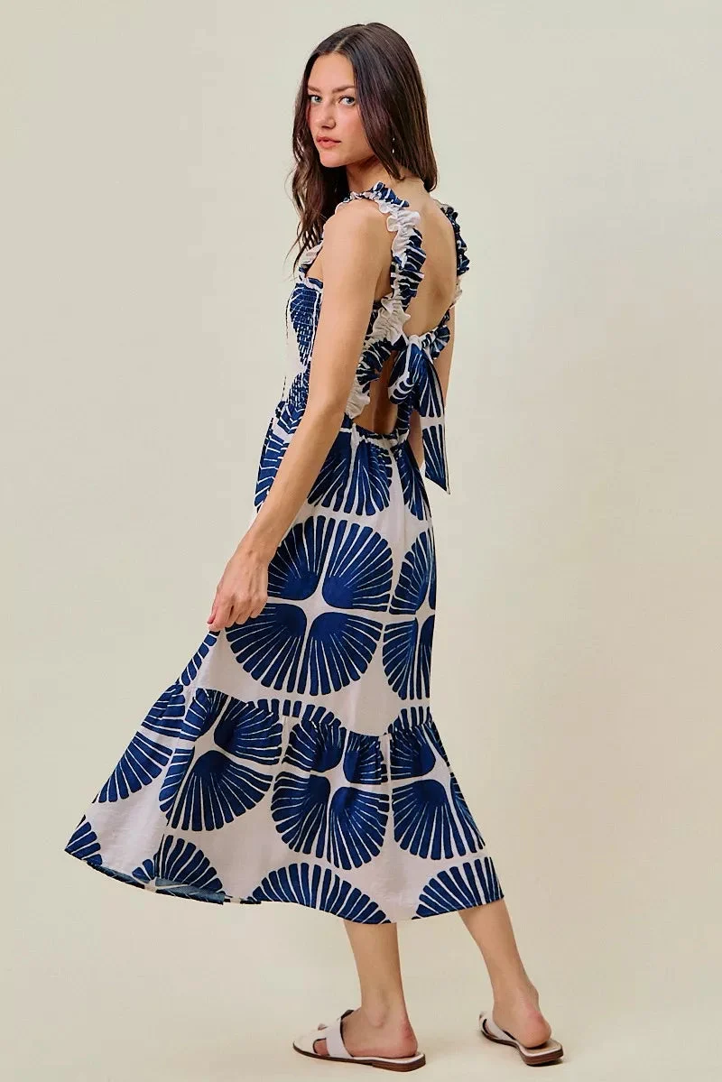 Madeline | Tiered Abstract Print Dress