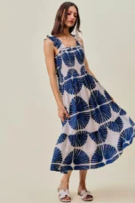 Madeline | Tiered Abstract Print Dress
