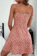 Aveline | Ruched Waist Floral Cami Dress