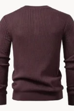 Mathieu | Ribbed Wool Henley Knit