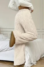 Rosalia | Plush Lined Straight Leg Trousers