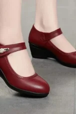 Norma | Grip Sole Mid Heel Pumps