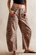 Malvine | Barrel Leg Cotton Denim Jeans