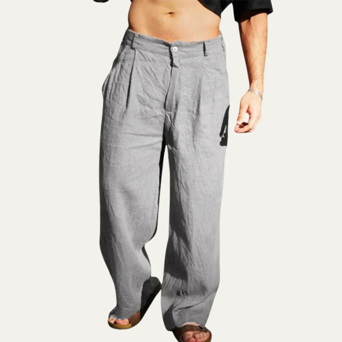 Sylvie | Oversized Linen Trousers
