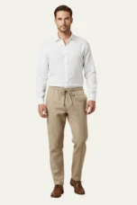 Germain | Cotton Linen Drawstring Trousers