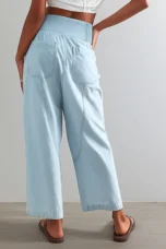 Palmyre | Curved Seam Cotton Linen Pants