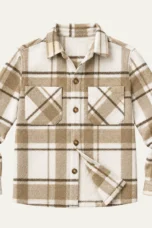 Leandre | Sherpa Backed Plaid Shirt Jacket