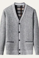 Alfred | Fleece Lined V Neck Cardigan