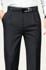 Geneviève | Wool-Blend Pleated Trousers