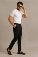 Ernestine | Stretch Weave Slim Trousers