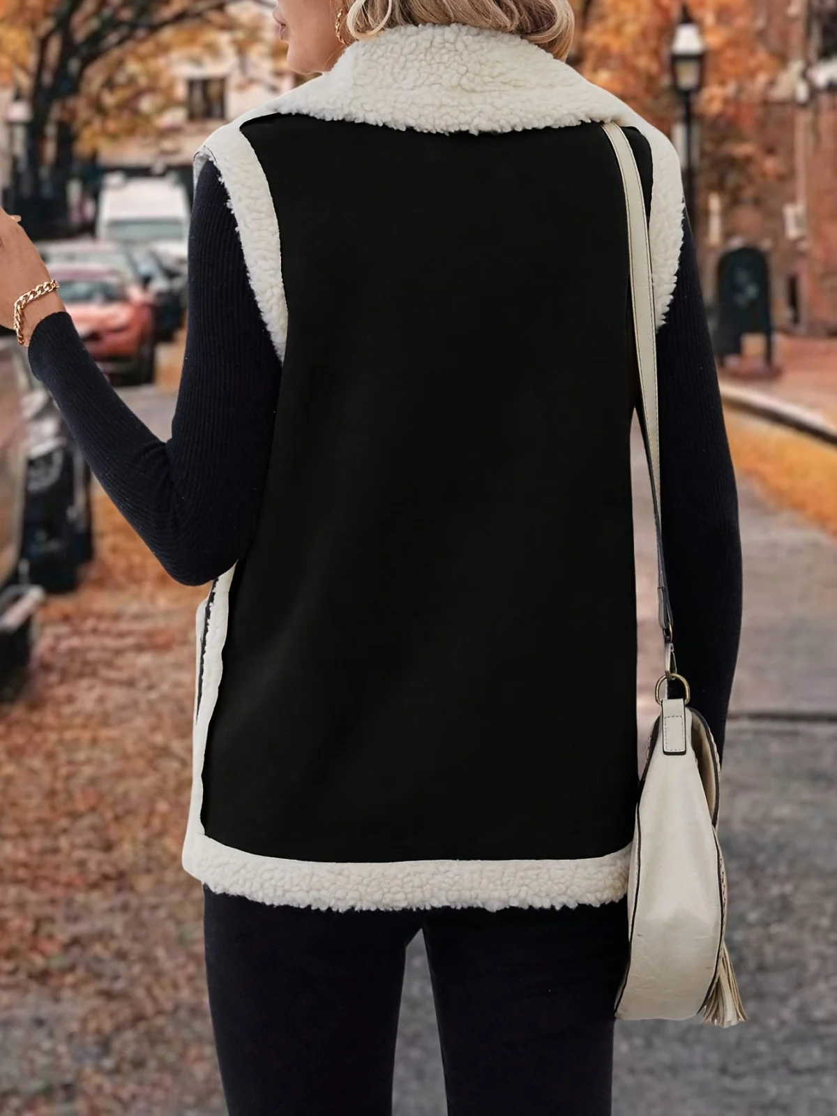Bernice | Lambswool Gilet, Lapel Collar