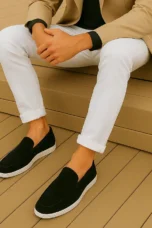 Alderic | Lined Suede Loafers