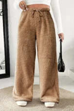 Rosanie | Reversible Plush Palazzo Trousers