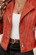 Phyllis | Metal Zip Stretch Jacket