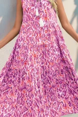Wanda | Tassel Tie Tiered Sleeveless Dress