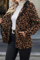 Micheline | Leopard Print Zip Hoodie