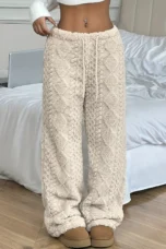 Rosalia | Plush Lined Straight Leg Trousers