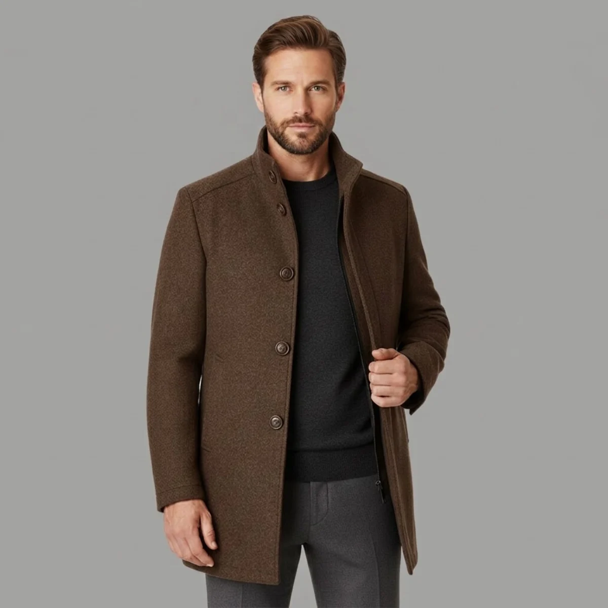 The Bernard | Wool-Blend Insulated Coat