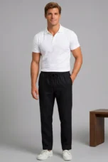 Gilberte | Cotton-Hemp Straight Trousers