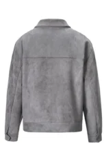 Rosario | Faux Suede Flap Pocket Jacket