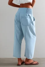 Palmyre | Curved Seam Cotton Linen Pants