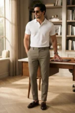 Ernestine | Stretch Weave Slim Trousers