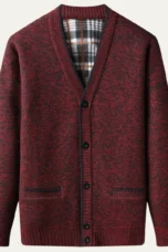 Alfred | Fleece Lined V Neck Cardigan