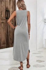 Gertrude | Printed Jersey Column Maxi Dress
