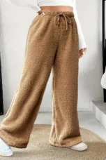 Rosanie | Reversible Plush Palazzo Trousers