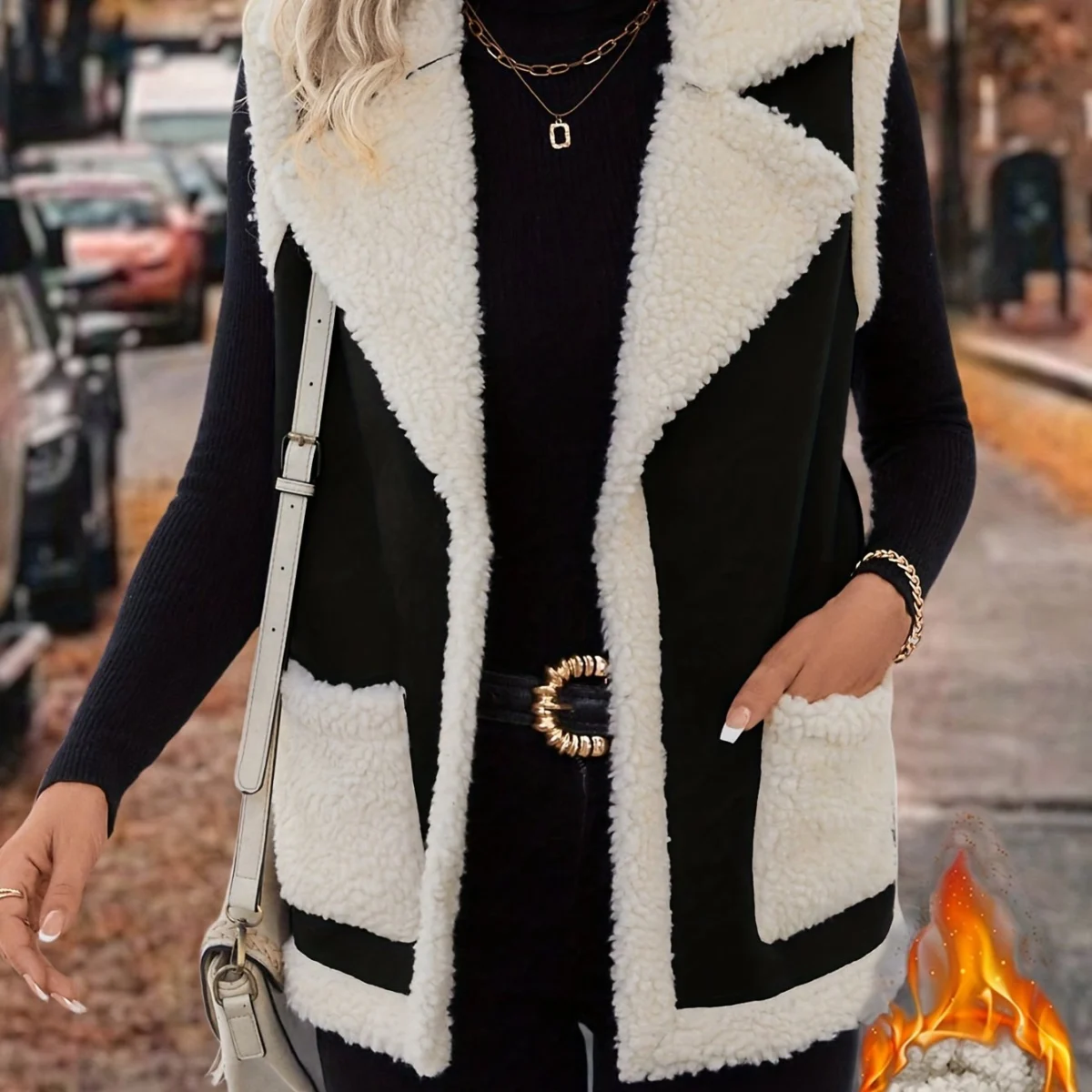 Bernice | Lambswool Gilet, Lapel Collar