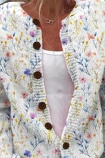 Ludivine | Full-Width Floral Cardigan