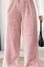 Rosanie | Reversible Plush Palazzo Trousers