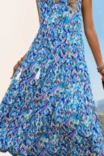 Wanda | Tassel Tie Tiered Sleeveless Dress