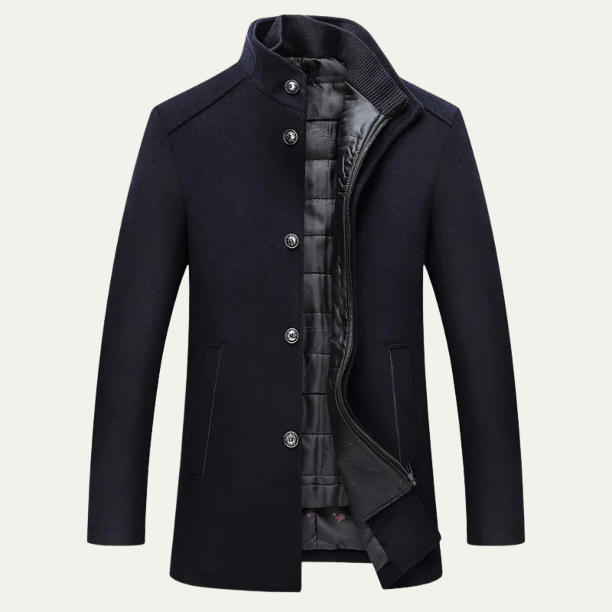 Wilfrid | Quilted Stand Collar Coat