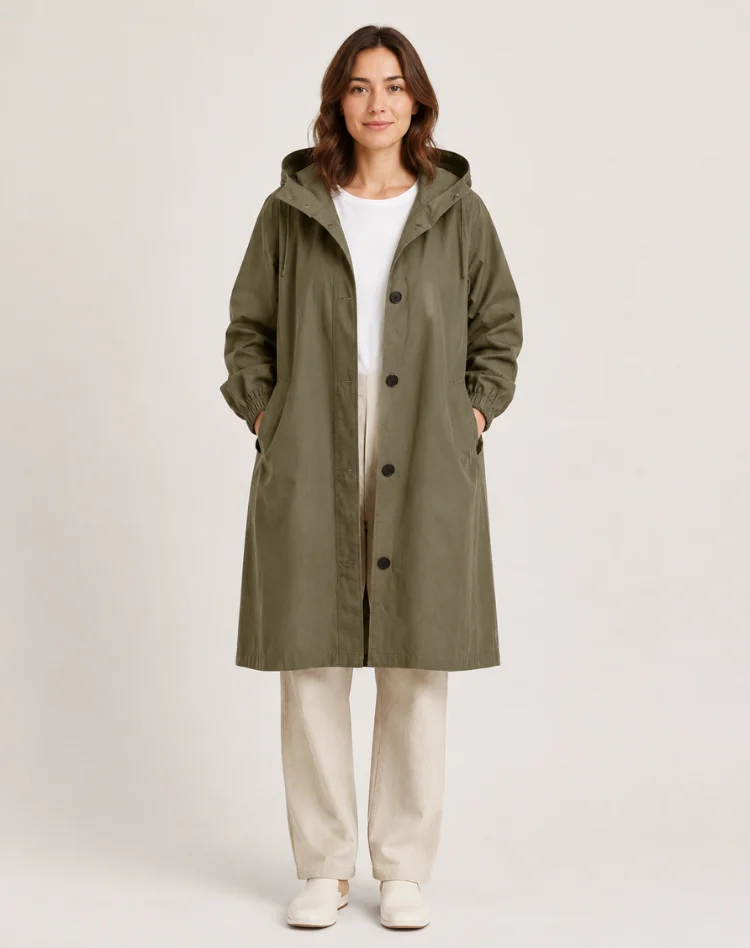 Adelaide | Hooded Water-Resistant Trench